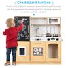 Best Choice Products Pretend Play Kitchen Wooden Toy Set for Kids w/Realistic Design, Telephone, Utensils, Oven, Microwave, Sink - Natural view 2