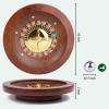 WodGod 10 Inch Wooden Roulette Wheel,Professional Solid Wood Casino Roulette Wheels for Adults,with 4 Roulette Balls,Perfect for Home Game Night and Entertainment Party view 2