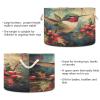 Takiito Christmas Birds Storage Basket for Organizing, Fabric Collapsible Basket with Cotton Rope Handle for Bathroom Laundry Nursery view 3