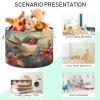 Takiito Christmas Birds Storage Basket for Organizing, Fabric Collapsible Basket with Cotton Rope Handle for Bathroom Laundry Nursery view 4