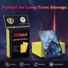 200 Pack Card Sleeves, Matte Dual Trading Card Sleeves with Opaque Back & Smooth Shuffle, Tear Resistant Card Protectors for MTG, TCG and Game Cards (Lightning Yellow) view 4