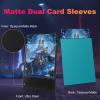 200 Pack Card Sleeves, Matte Dual Trading Card Sleeves with Opaque Back & Smooth Shuffle, Tear Resistant Card Protectors for MTG, TCG and Game Cards (Glacier Blue) view 2