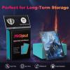 200 Pack Card Sleeves, Matte Dual Trading Card Sleeves with Opaque Back & Smooth Shuffle, Tear Resistant Card Protectors for MTG, TCG and Game Cards (Glacier Blue) view 4