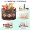 Takiito Christmas Gnomes Storage Basket for Organizing, Fabric Collapsible Basket with Cotton Rope Handle for Bathroom Laundry Nursery view 4