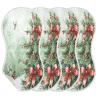 Christmas Trees Birds Muslin Burp Cloths for Baby Soft Newborn Spit Up Rags Towels for Boys Girls Absorbent Burping Cloth Cotton Washcloths for Unisex 4 Pack view 1
