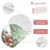 Christmas Trees Birds Muslin Burp Cloths for Baby Soft Newborn Spit Up Rags Towels for Boys Girls Absorbent Burping Cloth Cotton Washcloths for Unisex 4 Pack view 3