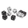 20Pcs 16mm Positive and Negative Dice Black White 4 Sided Dice Counter for Math Teaching view 3