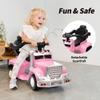 3-in-1 Ride on Push Car for Toddler with Handle, Toddler Ride on Toy for Boys, Stroller Sliding Walking Car w/Music and Horn - Light Pink view 3