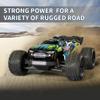 Dodoore Brushless RC Cars for Adults, 1/16 Scale RC Truck, 55KM/H High Speed Remote Control Car, 2.4GHz 4WD All Terrains Off-Road RC Monster Truck with LED Light and 3 Rechargeable Batteries (Green) view 2