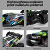 Dodoore Brushless RC Cars for Adults, 1/16 Scale RC Truck, 55KM/H High Speed Remote Control Car, 2.4GHz 4WD All Terrains Off-Road RC Monster Truck with LED Light and 3 Rechargeable Batteries (Green) view 3