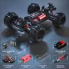 Dodoore Brushless RC Cars for Adults, 1/16 Scale RC Truck, 55KM/H High Speed Remote Control Car, 2.4GHz 4WD All Terrains Off-Road RC Monster Truck with LED Light and 3 Rechargeable Batteries (Green) view 4