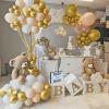 100Pcs White and Gold Balloons 12 Inch White Sand Gold Metallic Latex Balloons Beige Gold Party Balloons for Boho Wedding Birthday Baby Bridal Shower Engagement Anniversary Party Decorations view 3
