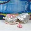 3D Printed Mushroom Dragon with Dragon Egg, Articulated Dragon, 12 Inches White and Pink Mushroom Dragon, Fidget ADHD Autism Toy D046-WP view 3