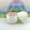 3D Printed Baby Dragon with Dragon Egg, Articulated Baby Dragon, White and Pink Mushroom Baby Dragon, Fidget ADHD Autism Toy BD006 view 3