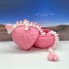 3D Printed Mushroom Dragon with Dragon Egg, Articulated Dragon, 12 Inches White and Pink Mushroom Dragon, Fidget ADHD Autism Toy D046-WP-PE view 3