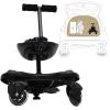 Universal Stroller Board, 2 in1 Buggy Board Stroller Board Rider Buggy Board with Detachable Seat and Non-Slip Toddler Stroller Attachment for 2 to 6 Years Children, Up to 55.11lbs view 4