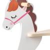 Kokiya Wooden Rocking Horse Riding Toy Rocking Animal Nursery Rocker Toy view 3