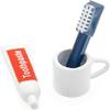 1/12 Miniature Toothpaste,Toothbrush,Cup 3-Piece Set Model Dollhouse Bathroom Accessories Toilet toiletries Model view 1
