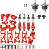 2Pcs Front & Rear Differential Gear Diff Gear Set & Aluminum Front Rear Swing Arm & Steering Knuckle Kit & Shock Absorbers view 1