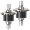 2Pcs Front & Rear Differential Gear Diff Gear Set & Aluminum Front Rear Swing Arm & Steering Knuckle Kit & Shock Absorbers view 3