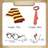 Taikuray Wizard Cosplay Costume Complete Props Accessories Gifts for Birthday Party Magic Robe Magic Wand Eyeglass Frame Knit Scarf Tie Necklace Set9-10 years view 3