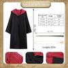 Taikuray Wizard Cosplay Costume Complete Props Accessories Gifts for Birthday Party Magic Robe Magic Wand Eyeglass Frame Knit Scarf Tie Necklace Set9-10 years view 4
