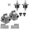 2Pcs Front & Rear Differential Gear Diff Gear Set & Metal Differential Gearbox Housing Cover view 1