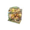 XMBRICDIYY 3D Wooden Double-Decker Darcy Flower House Puzzles, 1:24 Scale Miniature Wooden House Model Kits Creative Wooden Model, Perfect for Decoration view 1