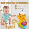 ARHEQI Baby Elephant Musical Crawling Toy with Lights, Sounds, Blowing Ball, Infant Sensory Toys, Birthday Gifts for Kids Boy Girl 3 4 5 6 7 8 Years (Yellow) view 2