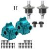 2Pcs Front & Rear Differential Gear Diff Gear Set & Metal Differential Gearbox Housing Cover view 1