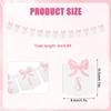 12 Months Pink Bow 1st Birthday Banner with Adhesives view 2