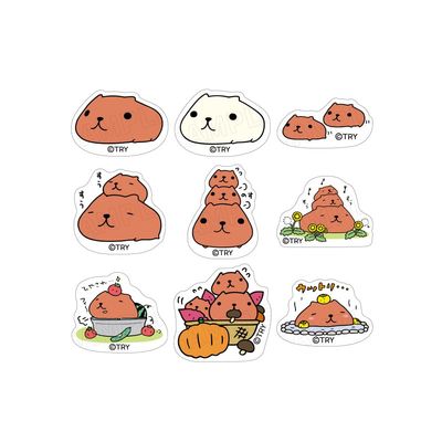 "Capybara-san" Trading Acrylic Badge Box of 9