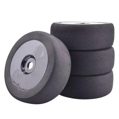 1/8 RC Foam Tires Wheel Rims 118mm Set 17mm Hex for HSP for HPI Racing Car(Black)