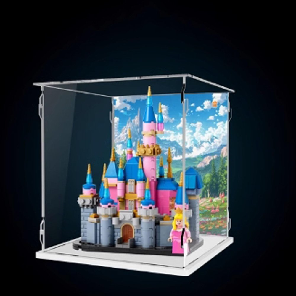 Acrylic Display Box, Compatible with Lego40720 Castle, Model Kit, Collectible Gift Display Box, Organizer (Box Only)
