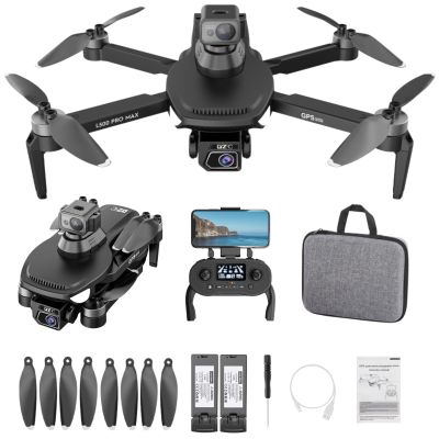 4K GPS Drone with Dual HD Camera for Adults with 360 Laser Obstacle Avoidance, Brushless Motor GPS Auto Return Optical Flow Positioning, Mini RC Quadcopter Under 249g Drones Gift for Men Beginners