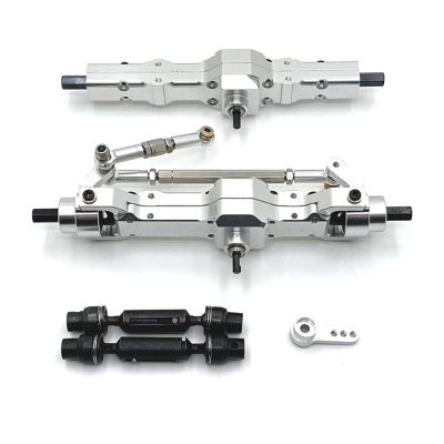 DAIHAOUU for WPL 1/10 C74 1/16 C14 C24 C34 C54 B14 B24 Metal Front Rear Axle and Drive Shaft Servo Arm Set RC Car Upgrade Parts Accessories(S)