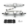 DAIHAOUU for WPL 1/10 C74 1/16 C14 C24 C34 C54 B14 B24 Metal Front Rear Axle and Drive Shaft Servo Arm Set RC Car Upgrade Parts Accessories(S) view 1