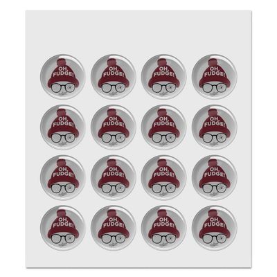 A Christmas Story Oh Fudge 1.0" Puffy Bubble Dome Scrapbooking Crafting