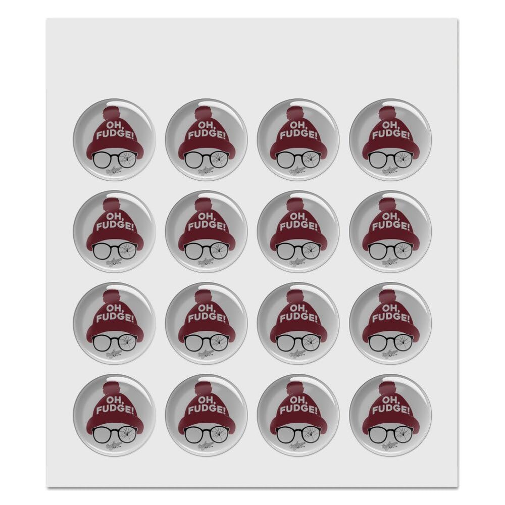 A Christmas Story Oh Fudge 1.0" Puffy Bubble Dome Scrapbooking Crafting