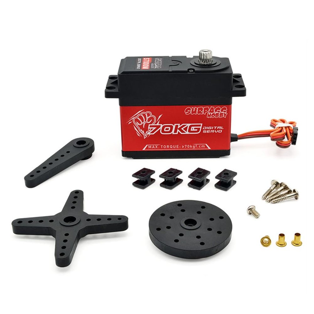 70KG Large Torque Metal Gear Servo Digital Servo 7.4V for 1/5 RC Car RC Model