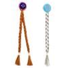 Tatibana Braided Wigs Hair Clip for Kids, 21.6 Inch Braid Hair Extensions for Kids Extension with Snowflake Decoration for Girls Costume Accessories 2 Piece Set view 1