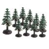 AENIMELY 10pcs Miniature Christmas Tree and Plant Figurines, Realistic Model for Sand Table, Christmas Scene, Cake Toppers, and Birthday Decor view 1