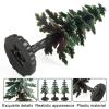 AENIMELY 10pcs Miniature Christmas Tree and Plant Figurines, Realistic Model for Sand Table, Christmas Scene, Cake Toppers, and Birthday Decor view 2