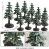 AENIMELY 10pcs Miniature Christmas Tree and Plant Figurines, Realistic Model for Sand Table, Christmas Scene, Cake Toppers, and Birthday Decor view 3