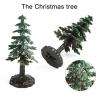 AENIMELY 10pcs Miniature Christmas Tree and Plant Figurines, Realistic Model for Sand Table, Christmas Scene, Cake Toppers, and Birthday Decor view 4