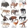 AENIMELY 12pcs Mini Wild Animal Figurines for Kids, Realistic Elephant, Cheetah and More, Perfect for Birthday, Party Favors, Christmas and Science Projects view 2