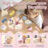 Wooden Birthday Party Cake Play Food Sets for Toddler 2 3 4 5 Year Old Girls Boys Kids Kitchen Accessories Pretend Play Toy Gift Educational Toys view 4