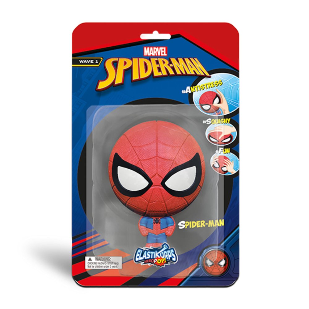 CICABOOM Elastikorps HeroPop 10 cm - Marvel Expandable Figure - Spider Man