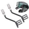 1Pair RC Simulation Exhaust Pipe Tube Compatible with Defender Axial SCX10 1/10 RC Crawler Car view 4