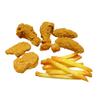 17pcs Fried Food Model Set - Chicken Leg, Wing, Nuggets, Popcorn and Fries - Artificial Simulation Photography Display Props view 2